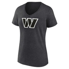 NFL Washington Commanders Women's Personalized Name & Number Monochrome V-Neck Long Sleeve T-Shirt