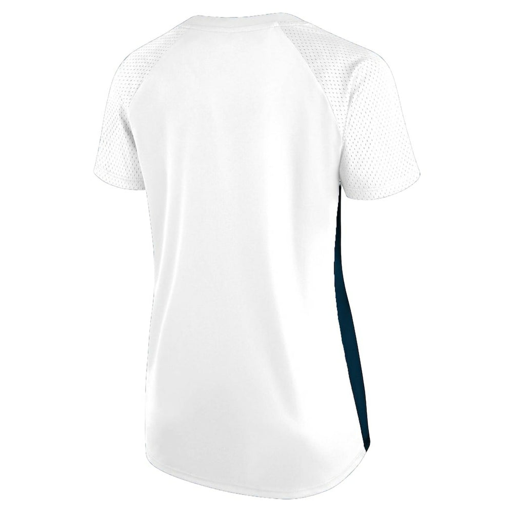 NFL Dallas Cowboys Women's Plus Size Glitter Lace-Up V- Neck T-Shirt