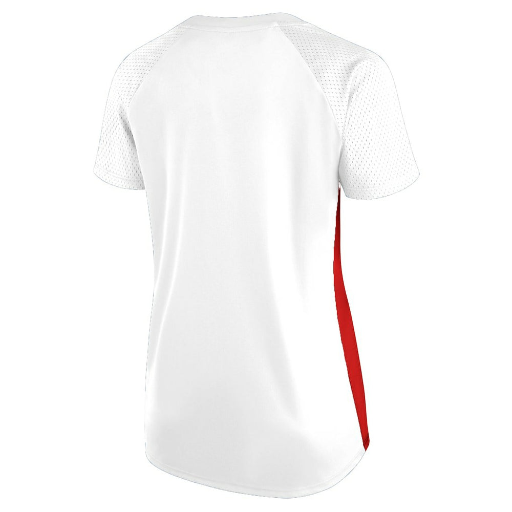 NFL San Francisco 49ers Women's Plus Size Glitter Lace-Up V- Neck T-Shirt