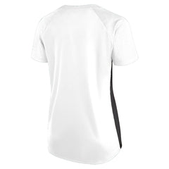 NFL Las Vegas Raiders Women's Plus Size Glitter Lace-Up V- Neck T-Shirt