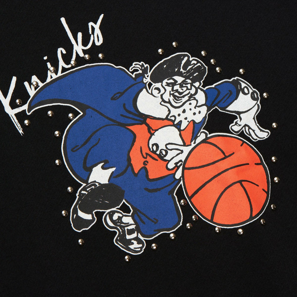New York Knicks Women's Hardwood Classics Home Team Pullover Sweatshirt - Black | Mitchell & Ness sale