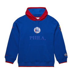 Philadelphia 76ers Hardwood Classics Team OG 3.0 Pullover Hoodie - Royal | Mitchell & Ness for sale