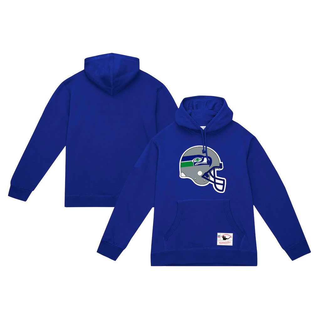 NFL Seattle Seahawks Helmet Logo Vintage Pullover Hoodie