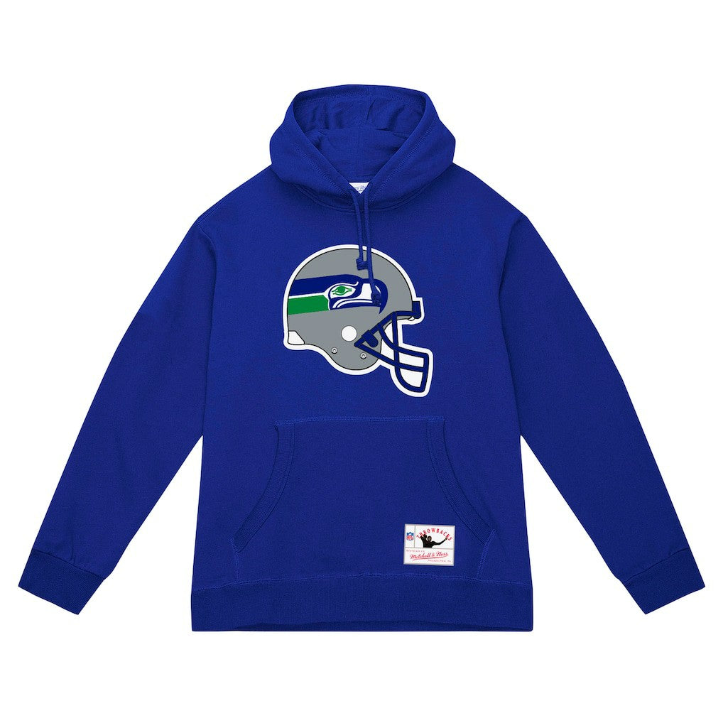 NFL Seattle Seahawks Helmet Logo Vintage Pullover Hoodie