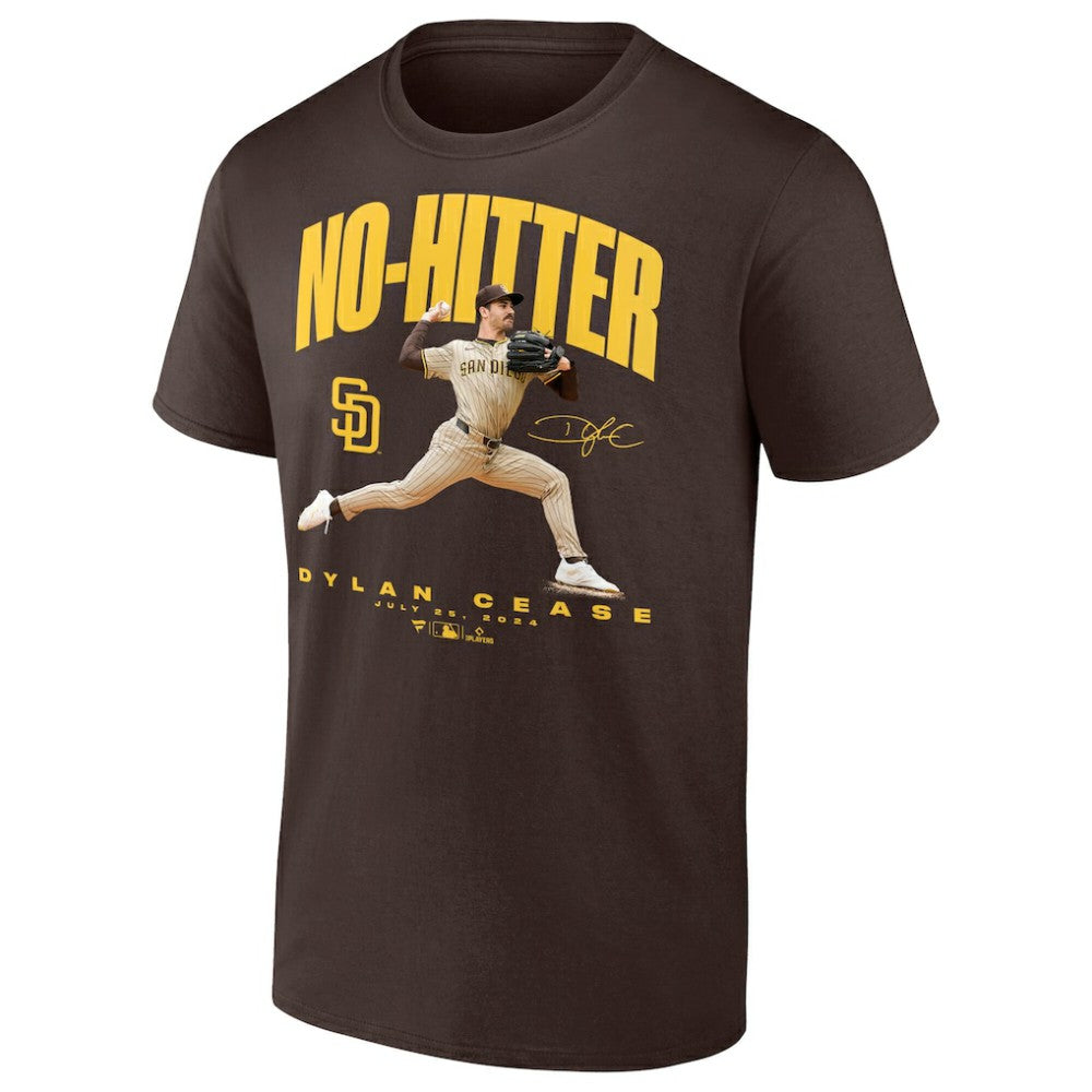 Dylan Cease San Diego Padres No-Hitter T-Shirt - Brown