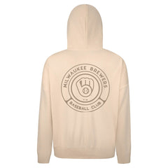 Milwaukee Brewers Levelwear Contact Oversized Pullover Hoodie - Khaki