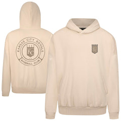 Kansas City Royals Levelwear Contact Oversized Pullover Hoodie - Khaki