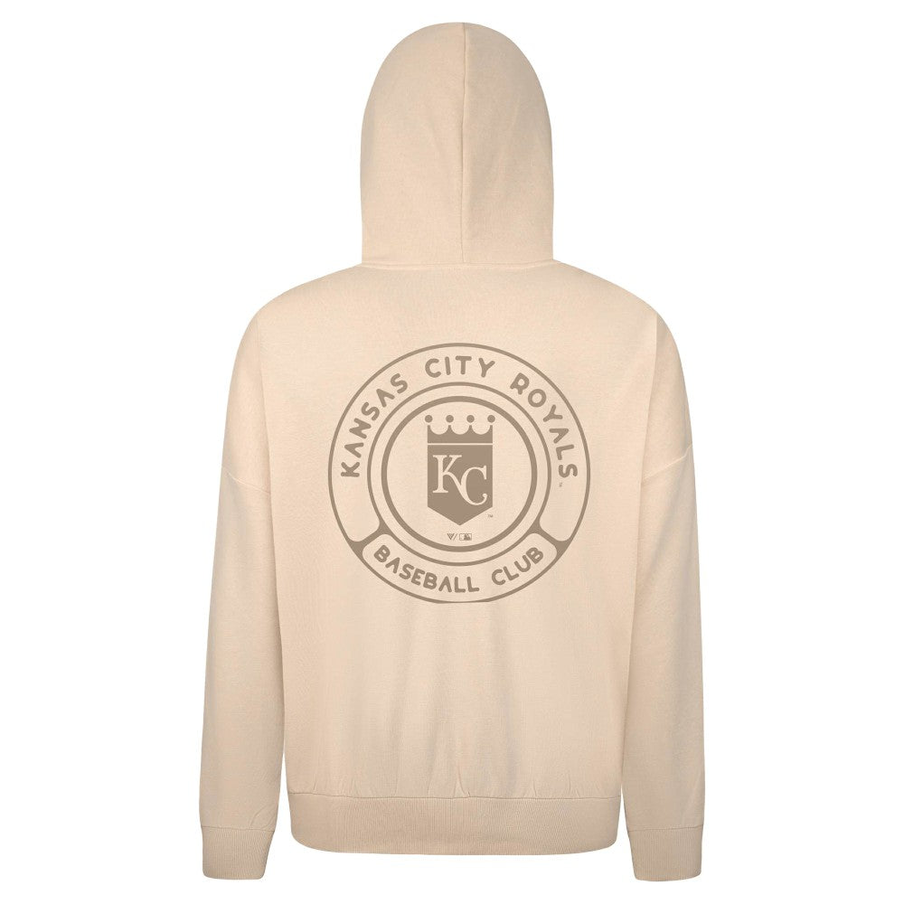 Kansas City Royals Levelwear Contact Oversized Pullover Hoodie - Khaki