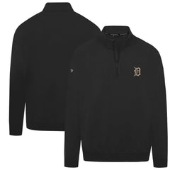 Detroit Tigers Levelwear Murray Quarter-Zip Sweatshirt - Black