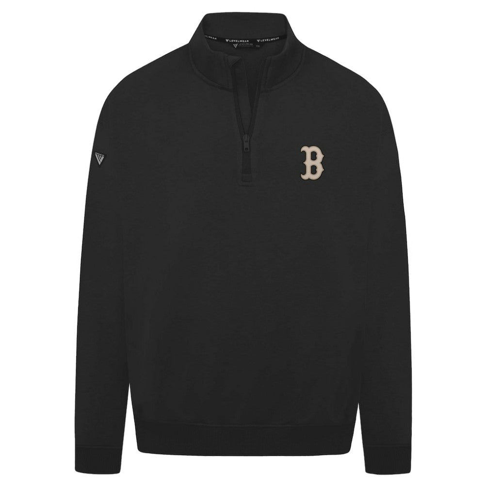 Boston Red Sox Levelwear Murray Quarter-Zip Sweatshirt - Black