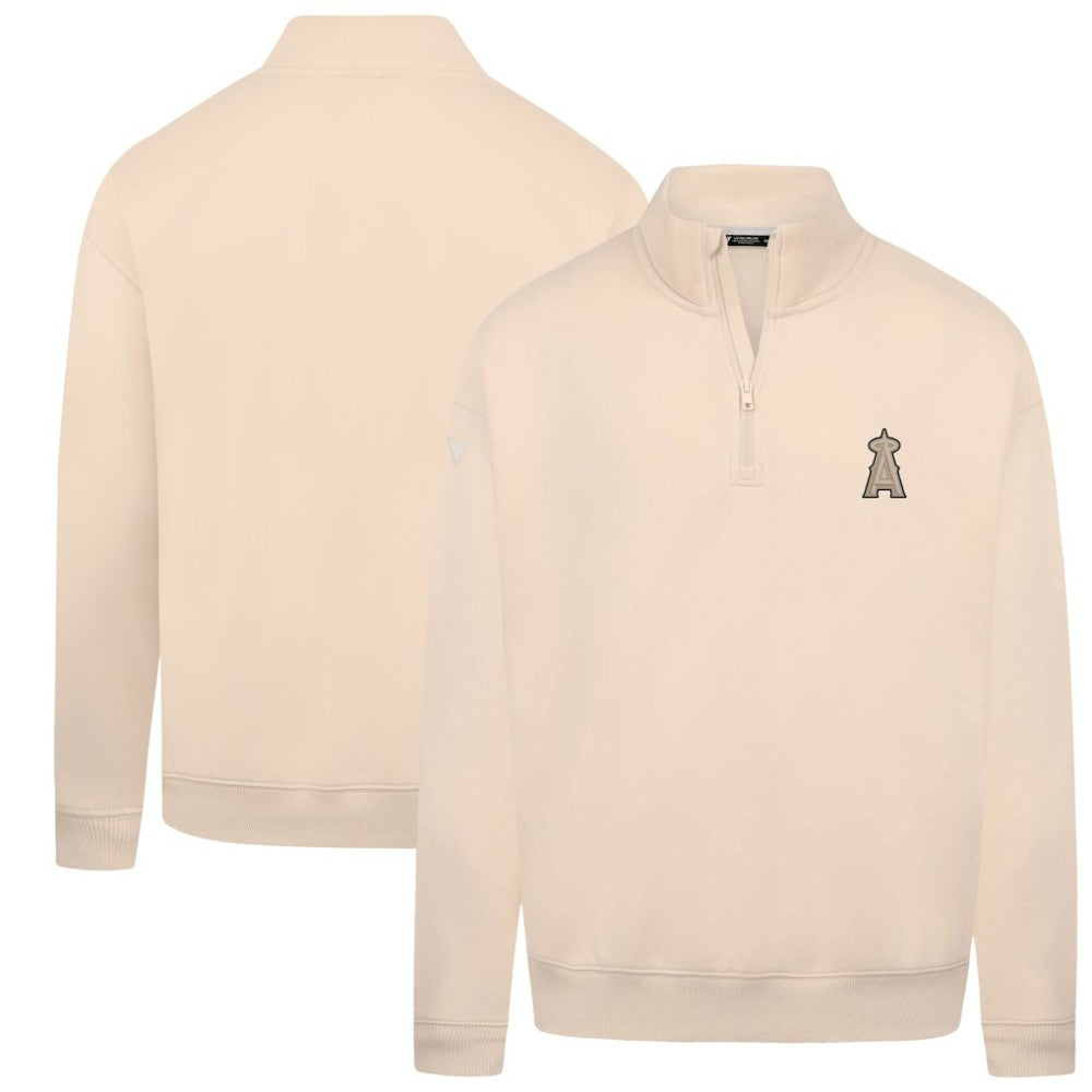 Los Angeles Angels Levelwear Murray Quarter-Zip Sweatshirt - Khaki