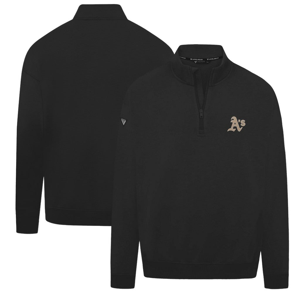 Athletics Levelwear Murray Quarter-Zip Sweatshirt - Black