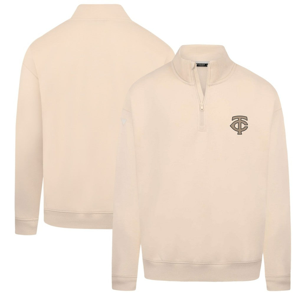 Minnesota Twins Levelwear Murray Quarter-Zip Sweatshirt - Khaki