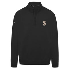 Seattle Mariners Levelwear Murray Quarter-Zip Sweatshirt - Black