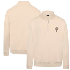 Philadelphia Phillies Levelwear Murray Quarter-Zip Sweatshirt - Khaki