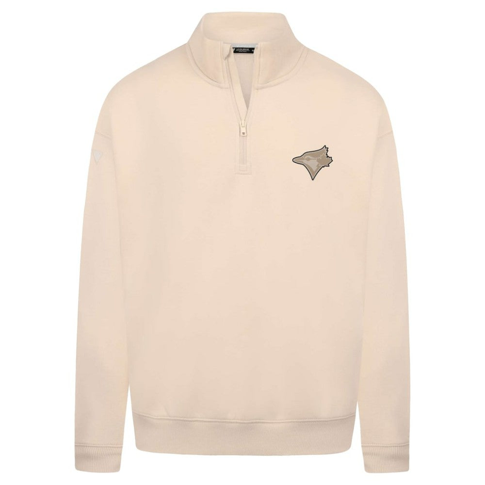 Toronto Blue Jays Levelwear Murray Quarter-Zip Sweatshirt - Khaki