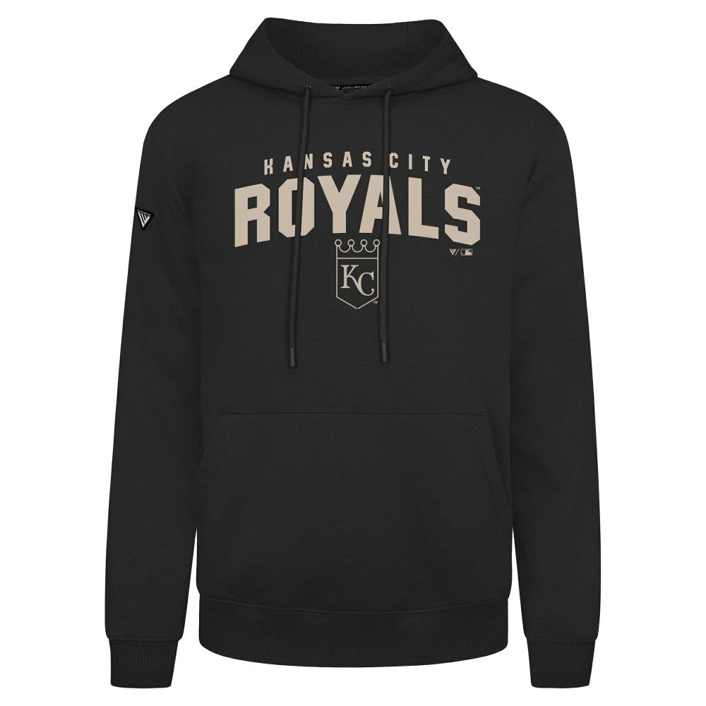 Kansas City Royals Levelwear Podium Team Arch Pullover Hoodie - Black