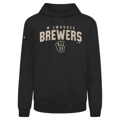 Milwaukee Brewers Levelwear Podium Team Arch Pullover Hoodie - Black