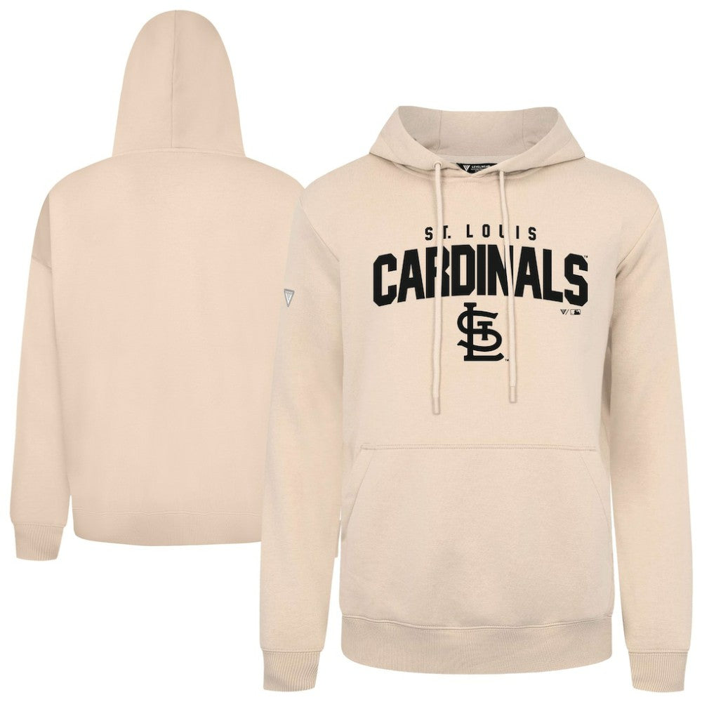 St. Louis Cardinals Levelwear Podium Team Arch Pullover Hoodie - Khaki