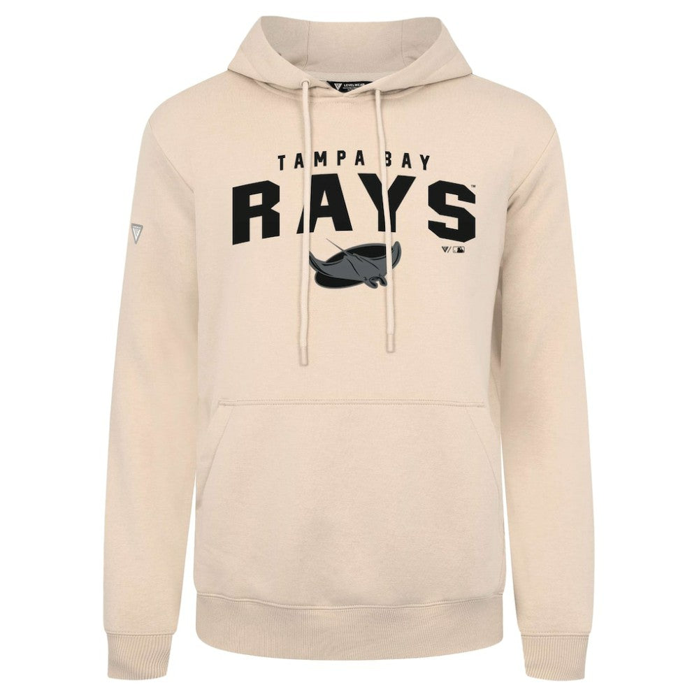 Tampa Bay Rays Levelwear Podium Team Arch Pullover Hoodie - Khaki