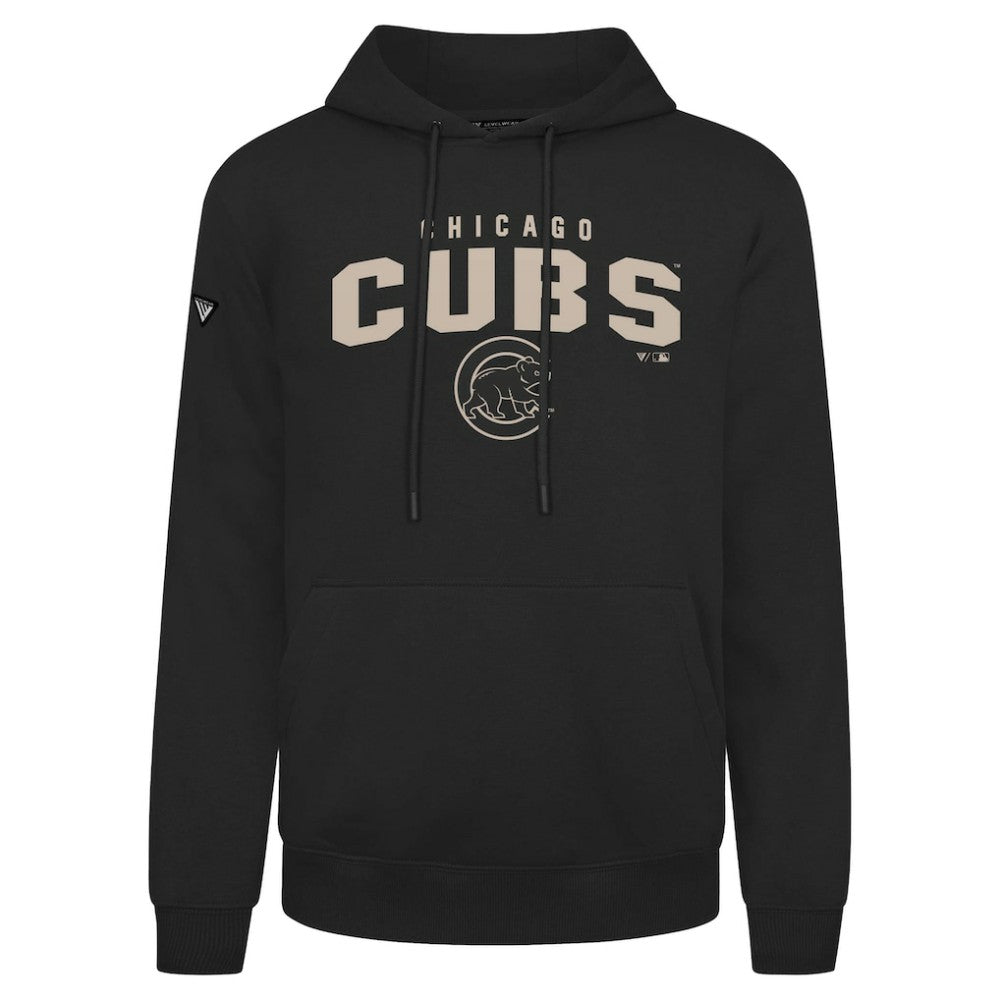 Chicago Cubs Levelwear Podium Team Arch Pullover Hoodie - Black