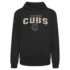 Chicago Cubs Levelwear Podium Team Arch Pullover Hoodie - Black