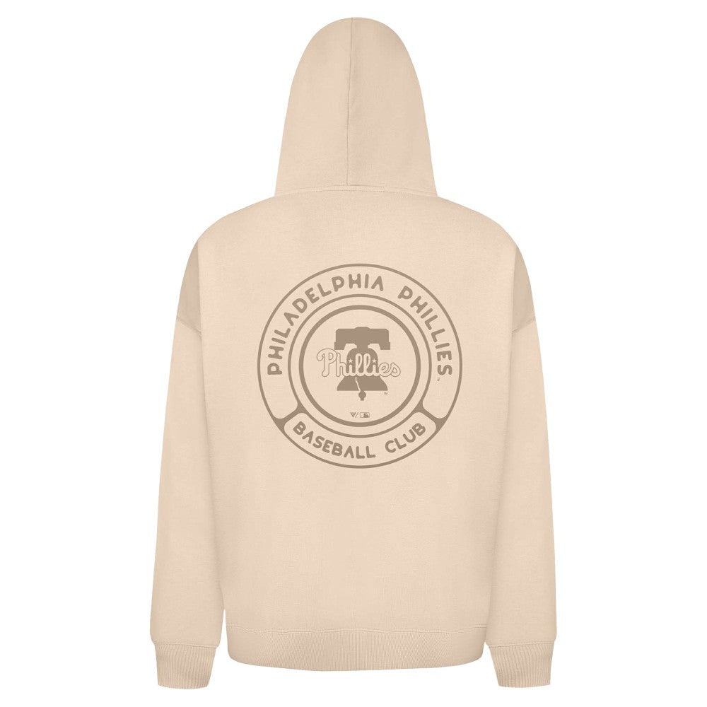 Philadelphia Phillies Levelwear Uphill Oversized Full-Zip Hoodie - Khaki