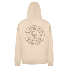 Colorado Rockies Levelwear Uphill Oversized Full-Zip Hoodie - Khaki