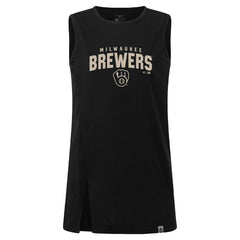 Milwaukee Brewers Levelwear Women's Influx Team Arch Tank Top - Black