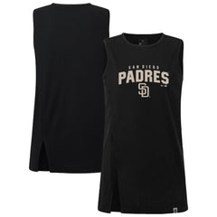 San Diego Padres Levelwear Women's Influx Team Arch Tank Top - Black