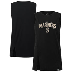 Seattle Mariners Levelwear Women's Influx Team Arch Tank Top - Black