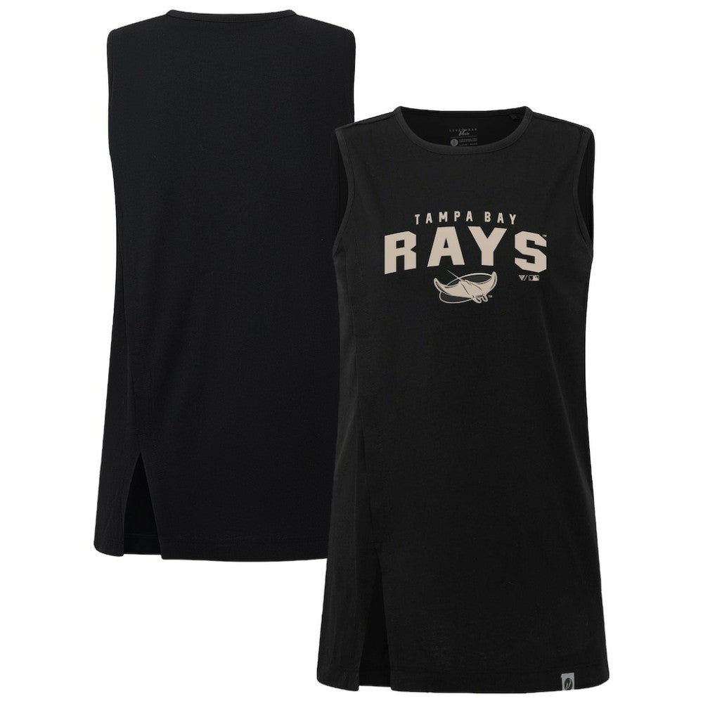 Tampa Bay Rays Levelwear Women's Influx Team Arch Tank Top - Black