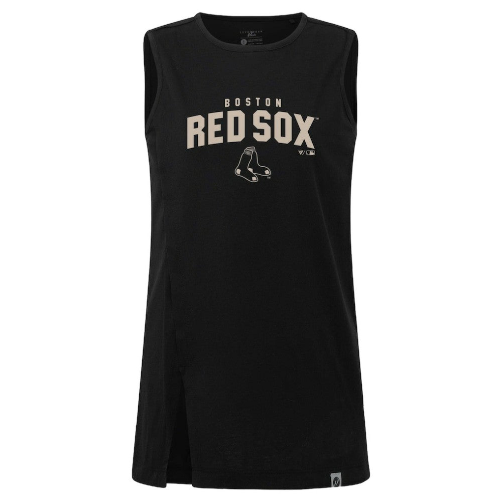 Boston Red Sox Levelwear Women's Influx Team Arch Tank Top - Black