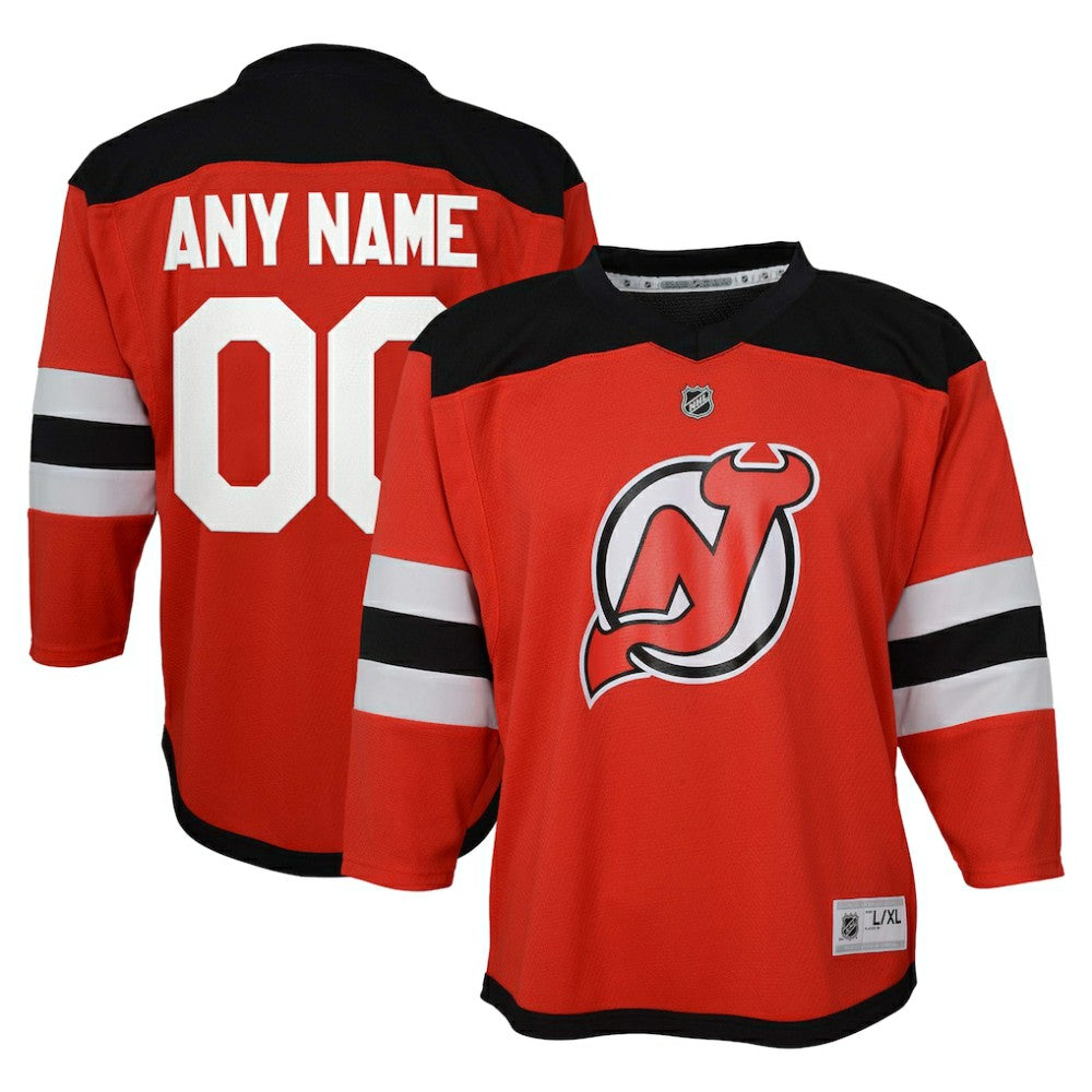 New Jersey Devils Youth Replica Custom Jersey