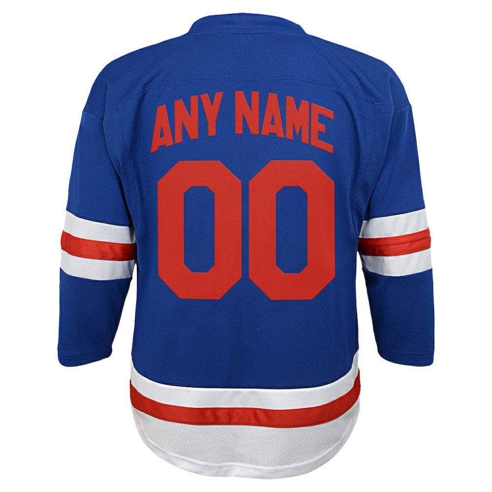 New York Rangers Youth Replica Custom Jersey