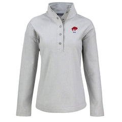 NFL Buffalo Bills Cutter & Buck Women's Hunts Point Eco Half-Snap Sweatshirt