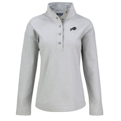 NFL Buffalo Bills Cutter & Buck Women's Hunts Point Eco Half-Snap Sweatshirt