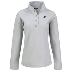 NFL Carolina Panthers Cutter & Buck Women's Hunts Point Eco Half-Snap Sweatshirt