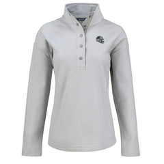 NFL Carolina Panthers Cutter & Buck Women's Hunts Point Eco Half-Snap Sweatshirt