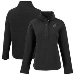 NFL Detroit Lions Cutter & Buck Women's Hunts Point Eco Half-Snap Sweatshirt