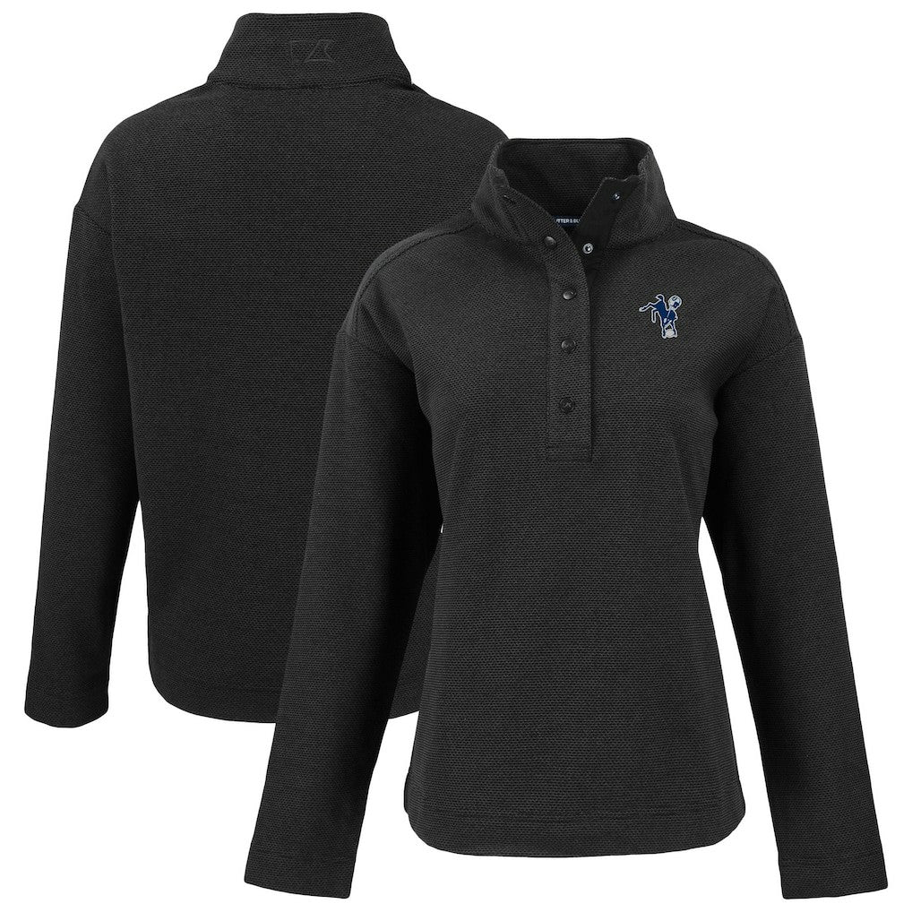 NFL Indianapolis Colts Cutter & Buck Women's Hunts Point Eco Half-Snap Sweatshirt