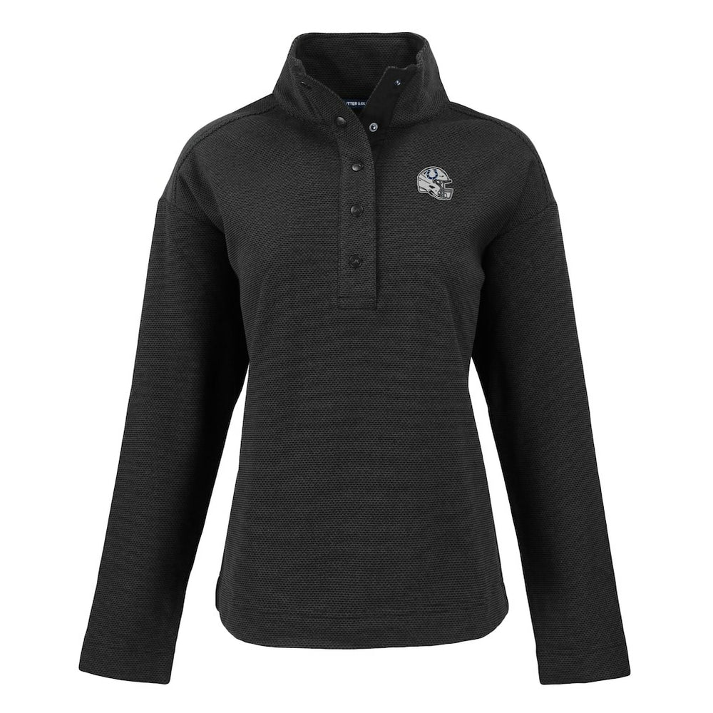 NFL Indianapolis Colts Cutter & Buck Women's Hunts Point Eco Half-Snap Sweatshirt