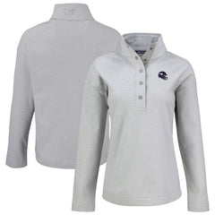 NFL Minnesota Vikings Cutter & Buck Women's Hunts Point Eco Half-Snap Sweatshirt