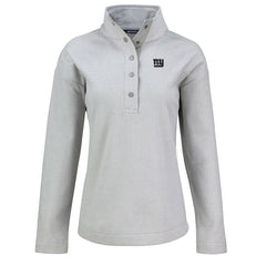 NFL New York Giants Cutter & Buck Women's Hunts Point Eco Half-Snap Sweatshirt