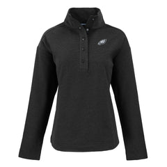 NFL Philadelphia Eagles Cutter & Buck Women's Hunts Point Eco Half-Snap Sweatshirt