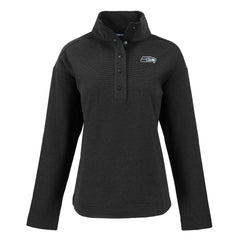 NFL Seattle Seahawks Cutter & Buck Women's Hunts Point Eco Half-Snap Sweatshirt