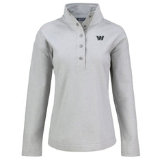NFL Washington Commanders Cutter & Buck Women's Hunts Point Eco Half-Snap Sweatshirt