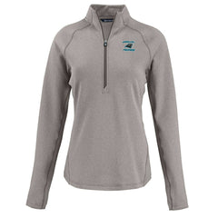 NFL Carolina Panthers Cutter & Buck Women's Peshastin Eco Fleece Recycled Tri-Blend Raglan Half-Zip Jacket