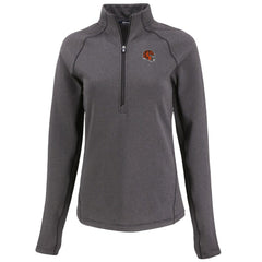 NFL Cincinnati Bengals Cutter & Buck Women's Peshastin Eco Fleece Recycled Tri-Blend Raglan Half-Zip Jacket