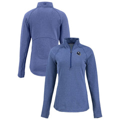 NFL New York Giants Cutter & Buck Women's Peshastin Eco Fleece Recycled Tri-Blend Raglan Half-Zip Jacket